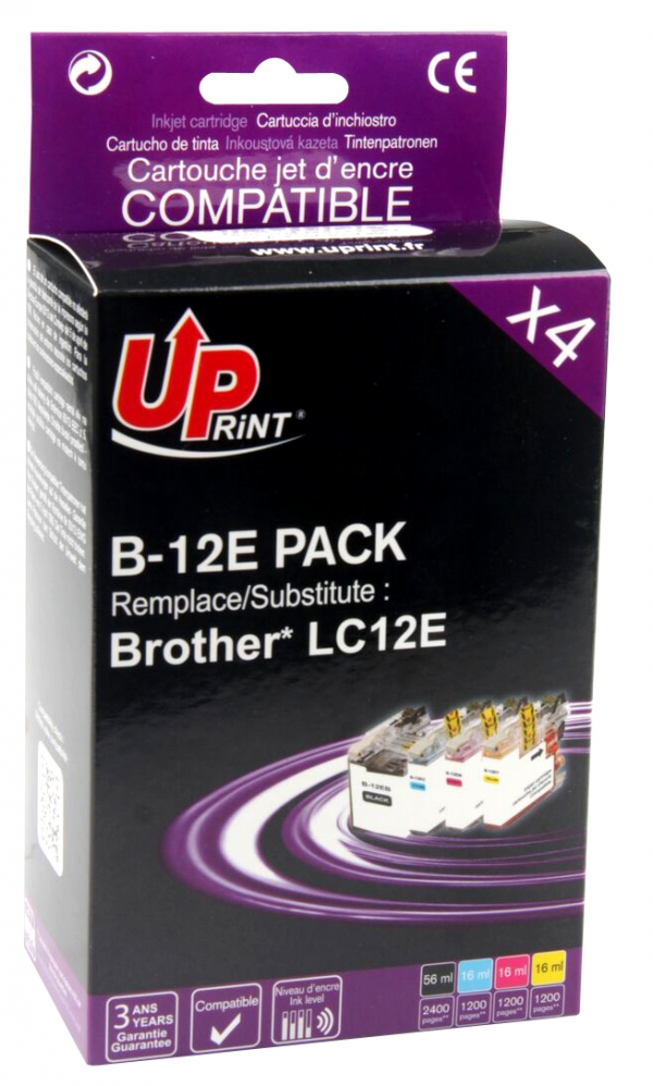 BROTHER LC12EB Pack 4 C